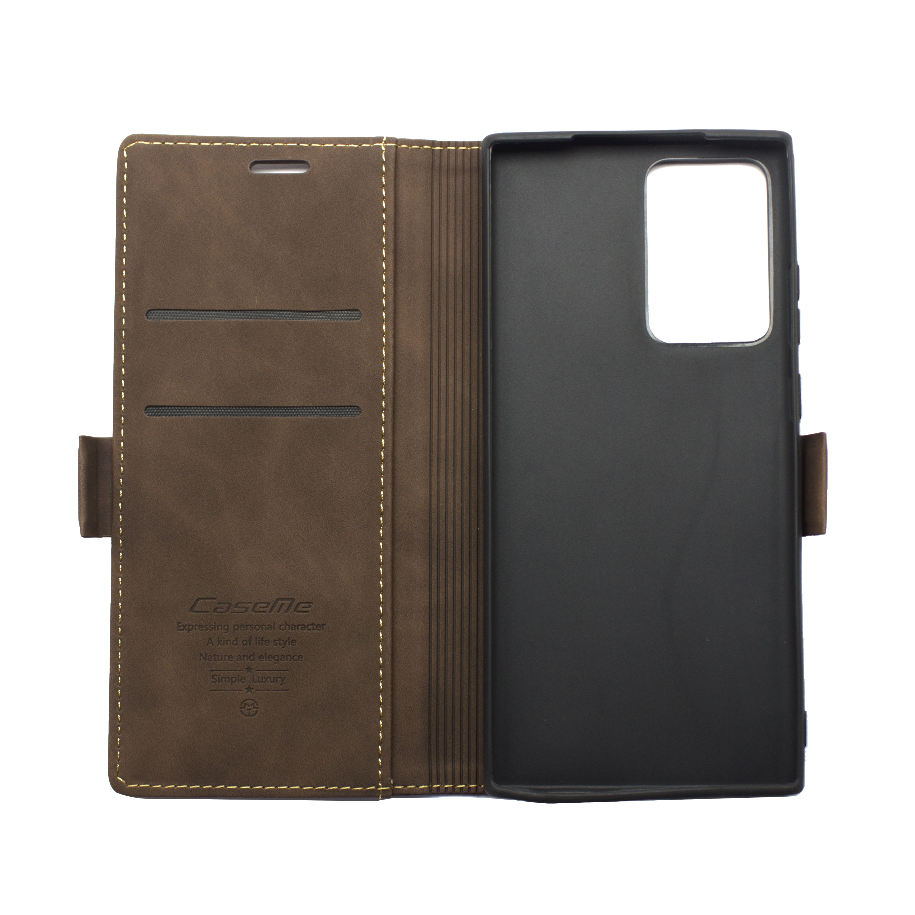 Futrola LEATHER RETRO FLIP za Samsung Note 20 Ultra/N985F tamno braon