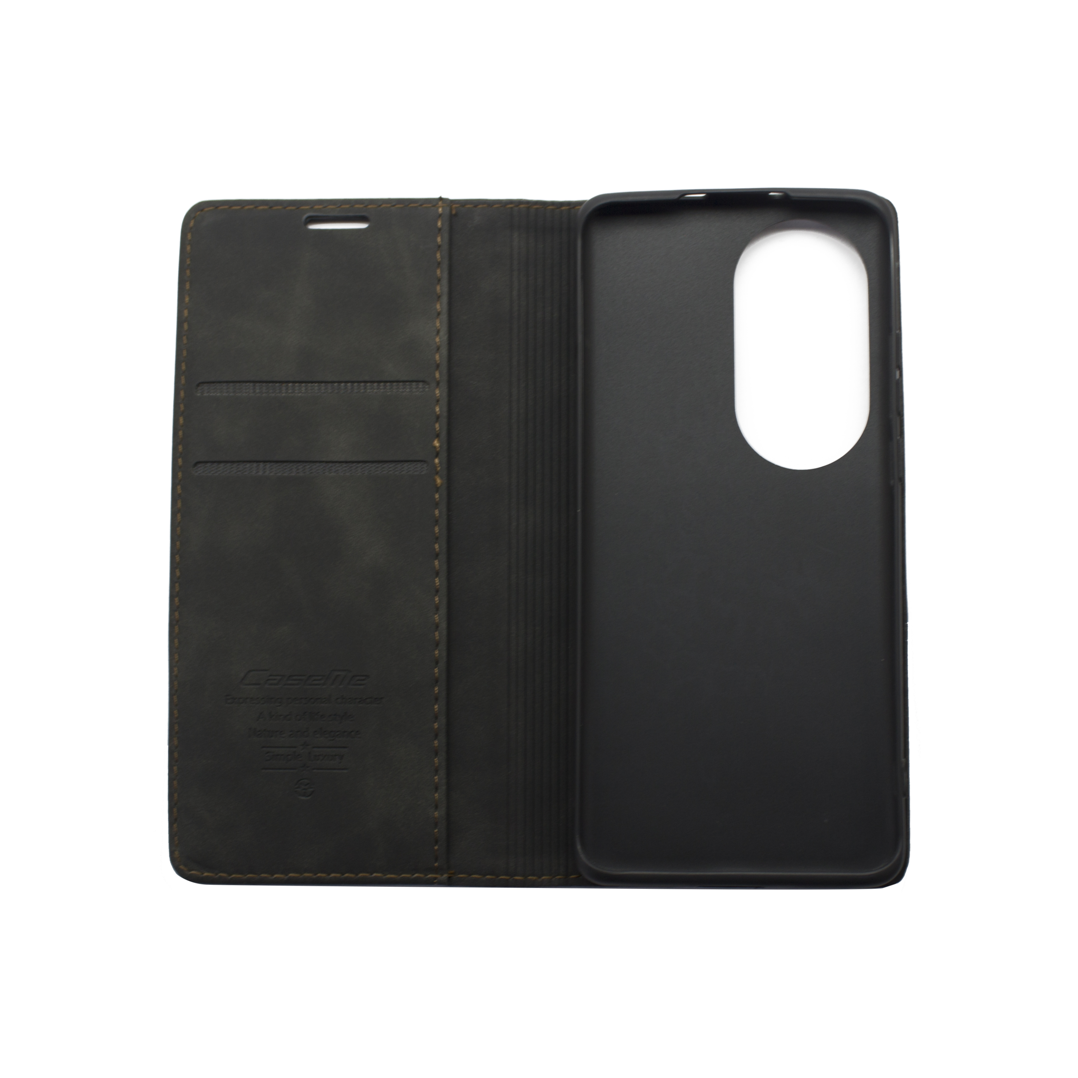 Futrola LEATHER RETRO FLIP za Huawei P50 Pro crna