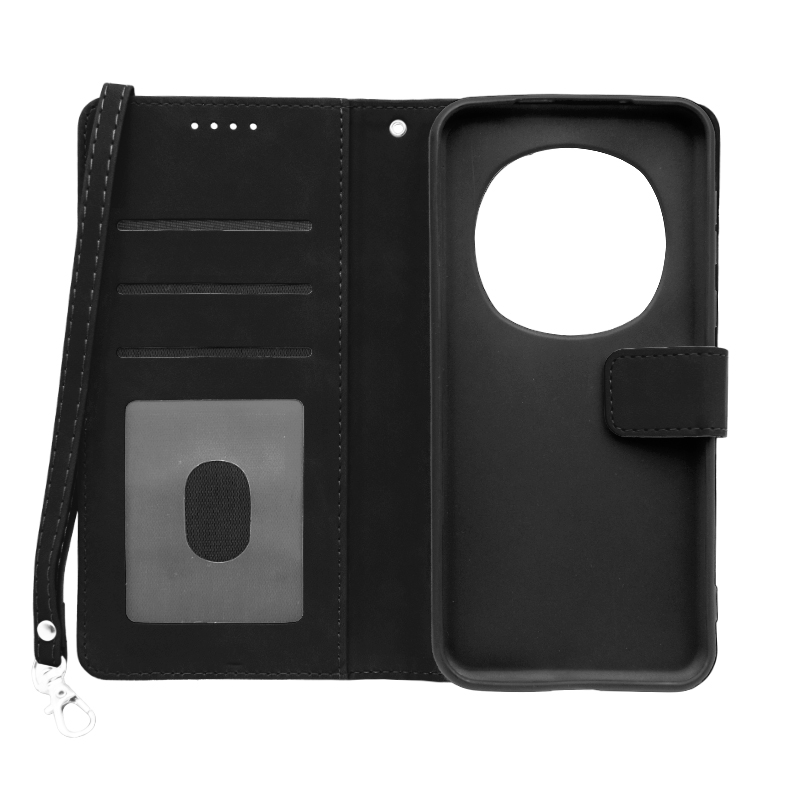 Futrola LEATHER LUX FLIP za Huawei Magic 7 Pro crna