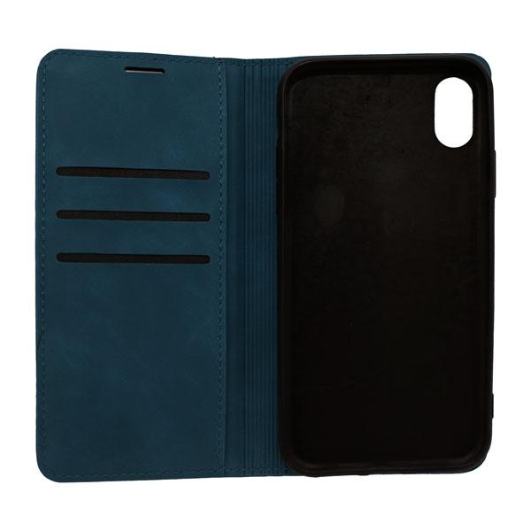 Futrola LEATHER RETRO FLIP za Iphone XR plava