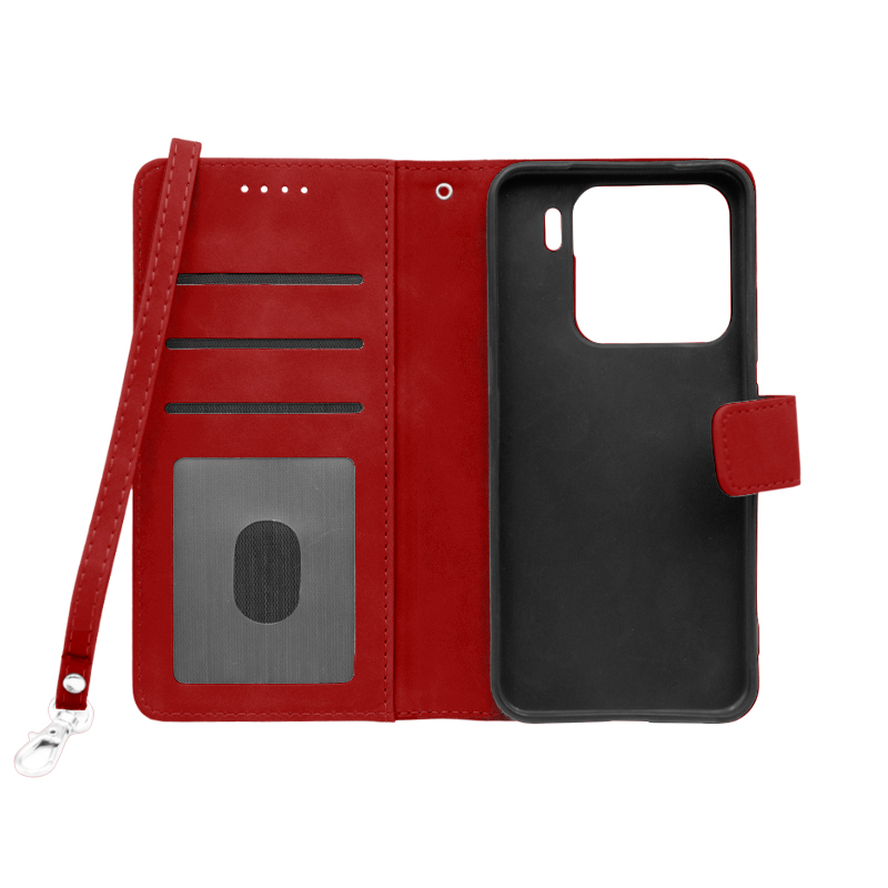 Futrola LEATHER LUX FLIP za Xiaomi 15 crvena