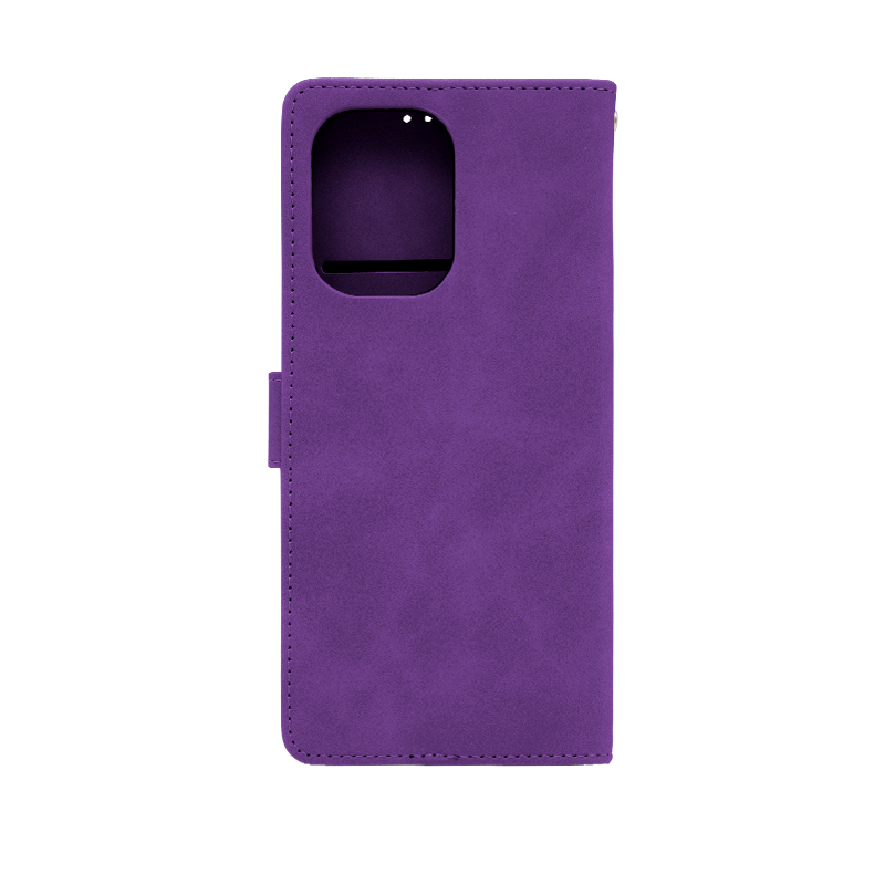 Futrola LEATHER LUX FLIP za Xiaomi Redmi 13C 4G ljubicasta