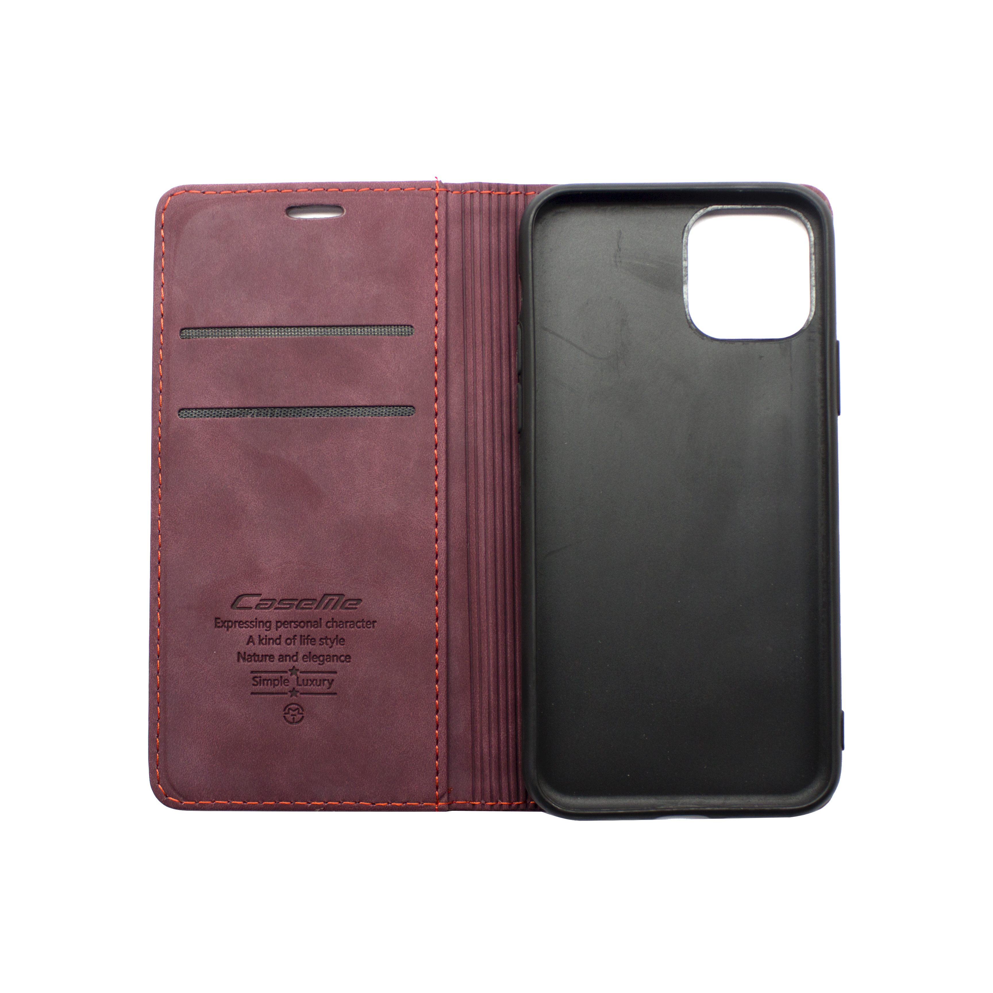Futrola LEATHER RETRO FLIP za Iphone 11 Pro (5.8) bordo