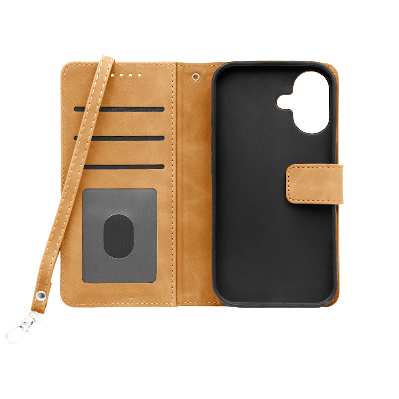 Futrola LEATHER LUX FLIP za Iphone 16 bez