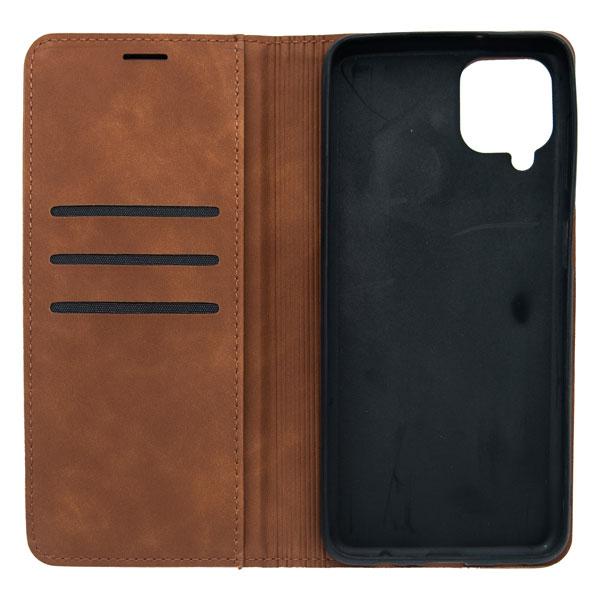 Futrola LEATHER RETRO FLIP za Samsung A12 tamno braon