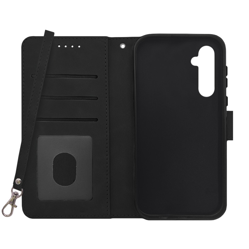 Futrola LEATHER LUX FLIP za Samsung A35 crna