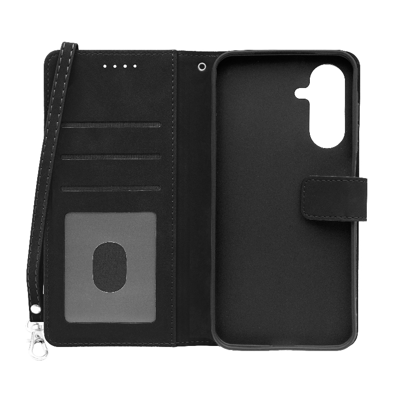 Futrola LEATHER LUX FLIP za Samsung A26 crna