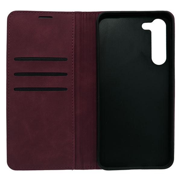 Futrola LEATHER RETRO FLIP za Samsung S23 Plus bordo