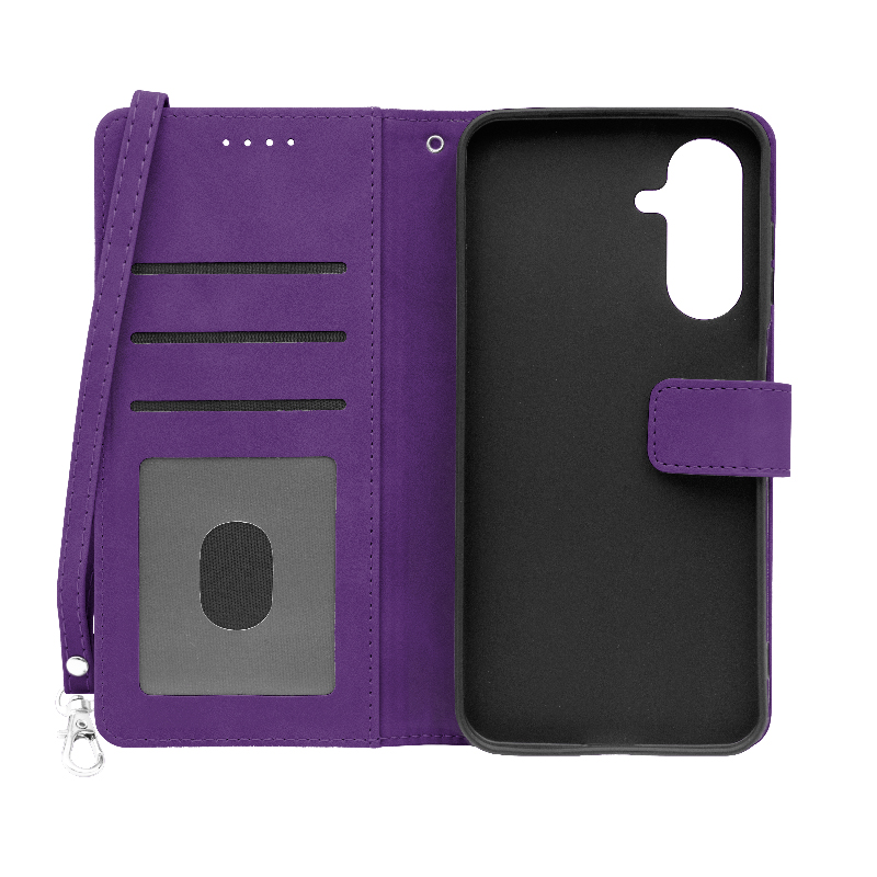 Futrola LEATHER LUX FLIP za Samsung A26 ljubicasta