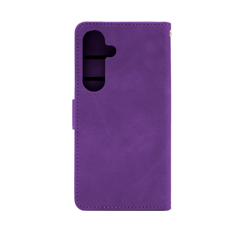 Futrola LEATHER LUX FLIP za Samsung S25 ljubicasta