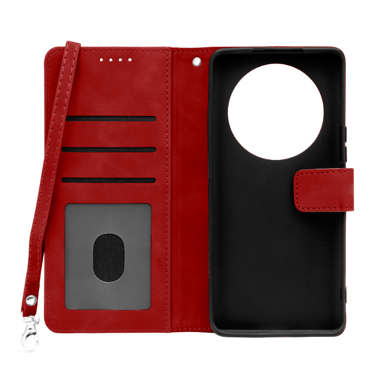 Futrola LEATHER LUX FLIP za Huawei Honor Magic 7 Lite crvena