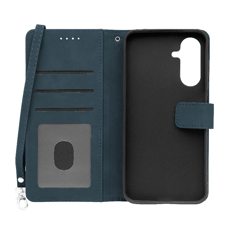 Futrola LEATHER LUX FLIP za Samsung A26 plava