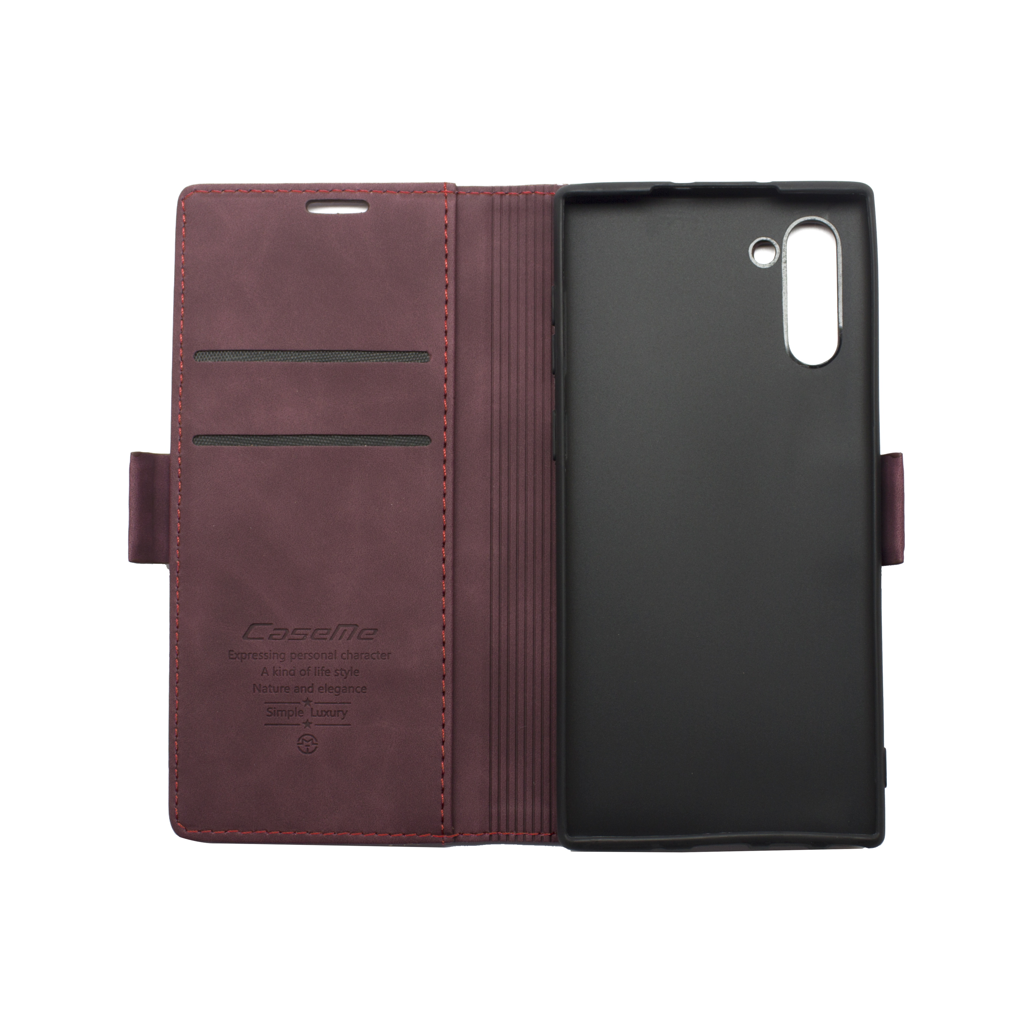 Futrola LEATHER RETRO FLIP za Samsung Note 10/G970F bordo