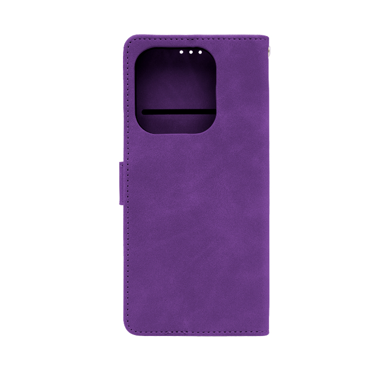 Futrola LEATHER LUX FLIP za Xiaomi Redmi Note 14 ljubicasta