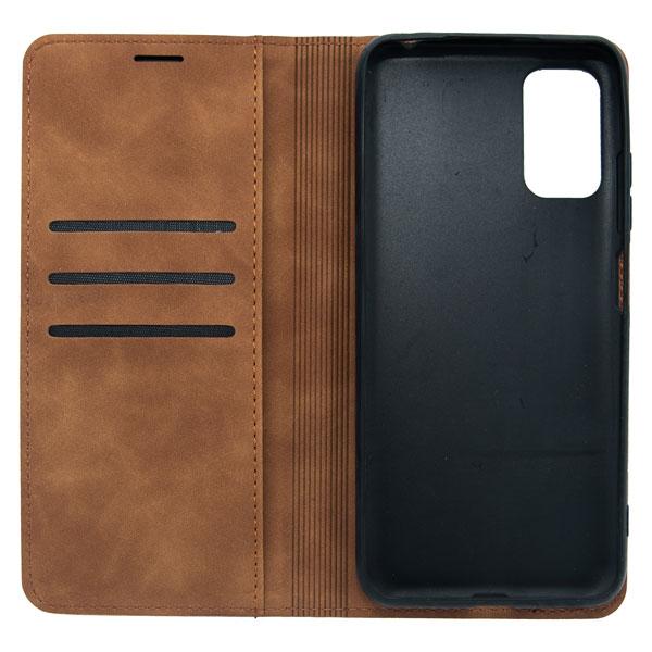 Futrola LEATHER RETRO FLIP za Xiaomi Redmi Note 10 5G tamno braon