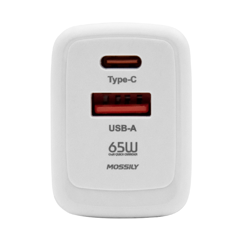 Punjac MOSSILY JT-G65Q USB-A + Type-C 65W PD + QC 3.0 beli