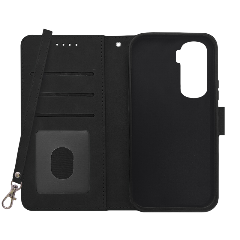 Futrola LEATHER LUX FLIP za Huawei Honor 90 Lite crna