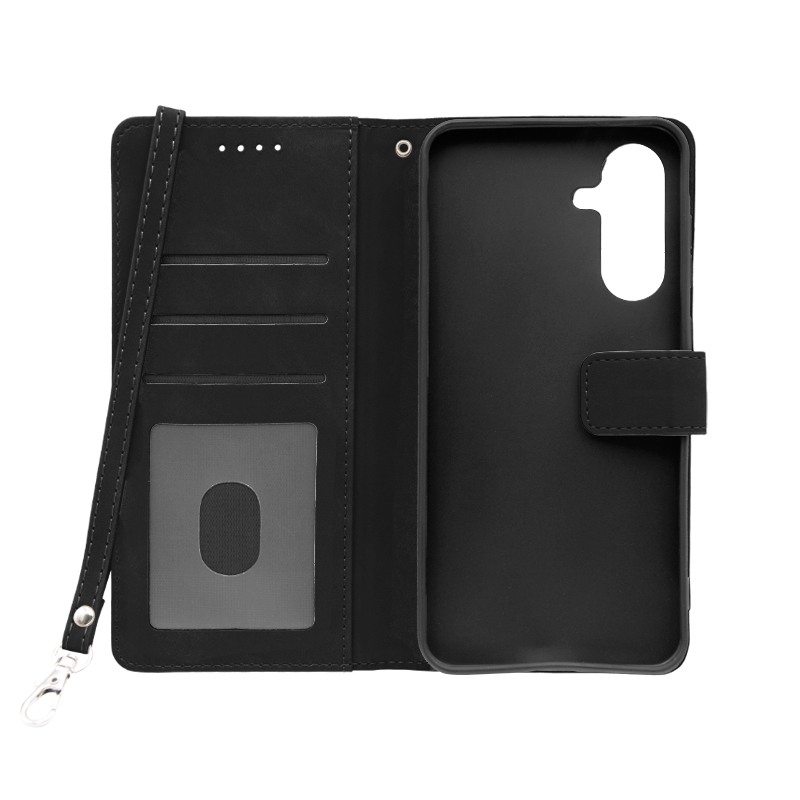 Futrola LEATHER LUX FLIP za Samsung A36 crna