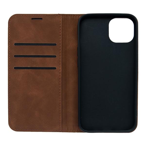Futrola LEATHER RETRO FLIP za Iphone 13 tamno braon