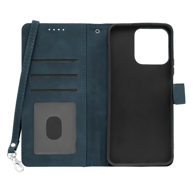 Futrola LEATHER LUX FLIP za Huawei Honor X7C plava