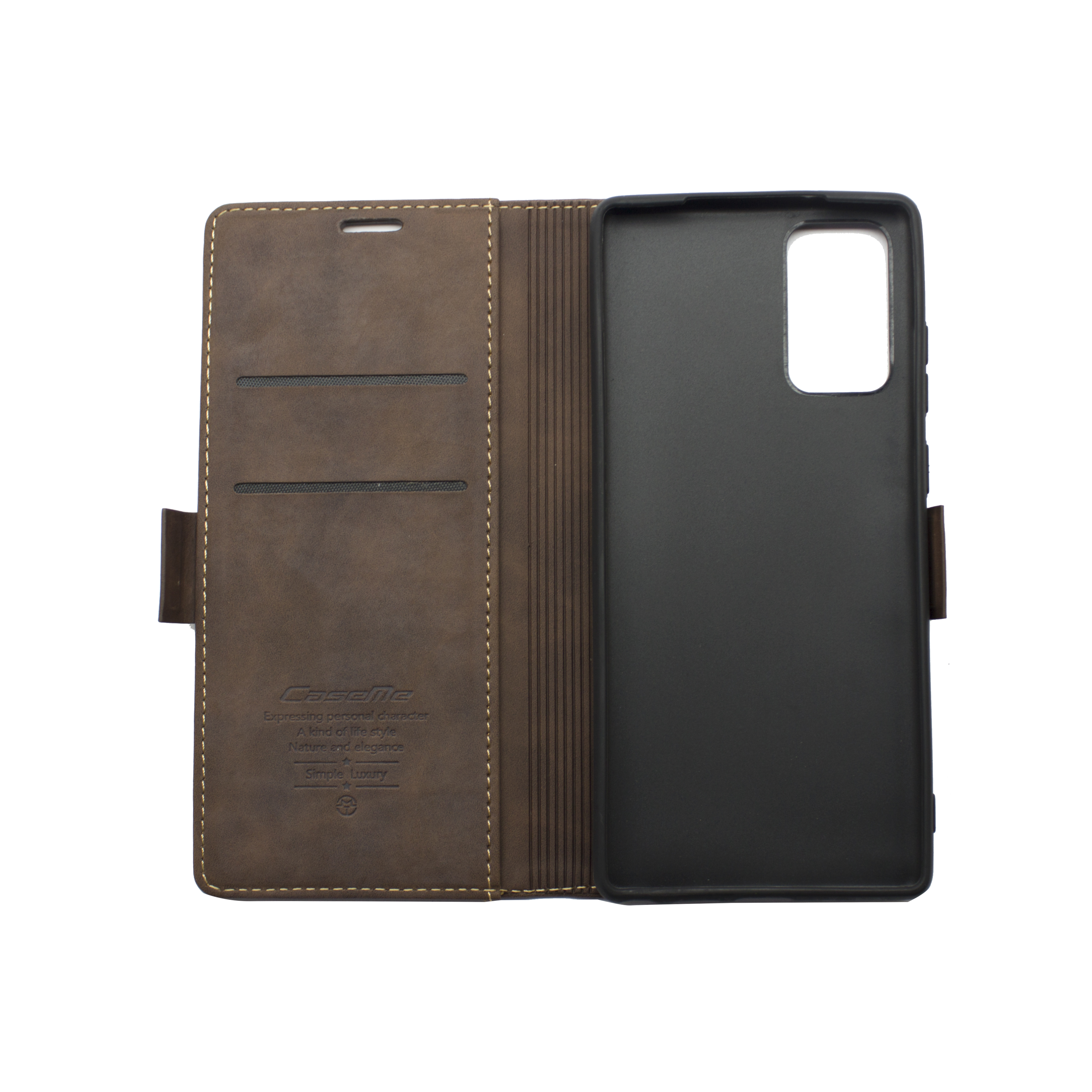 Futrola LEATHER RETRO FLIP za Samsung Note 20/N980F tamno braon