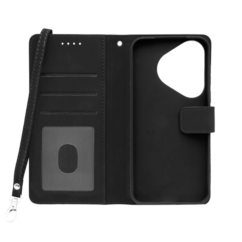 Futrola LEATHER LUX FLIP za Huawei Pura 70 crna