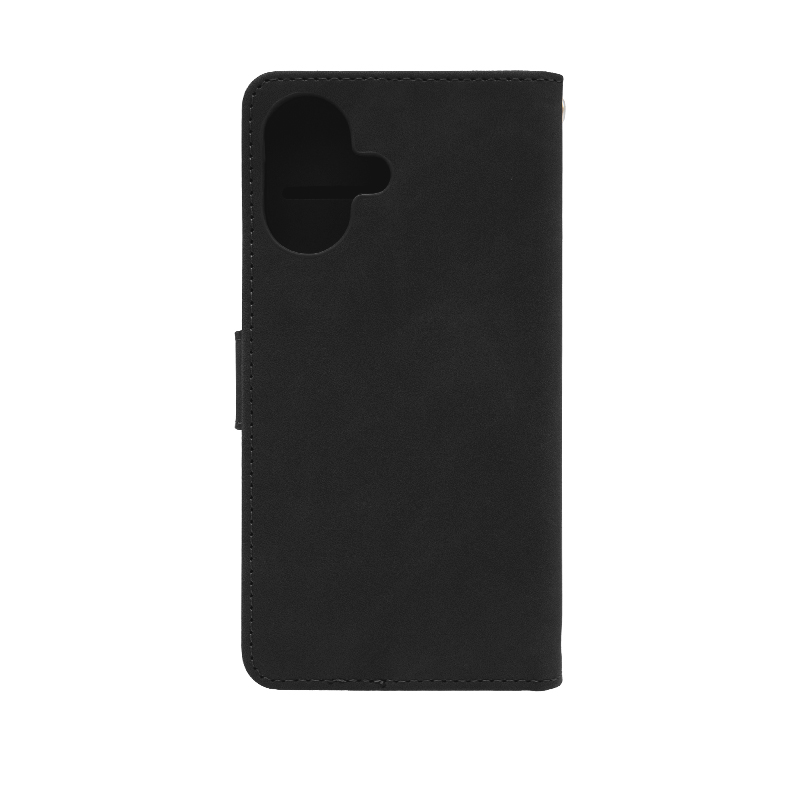 Futrola LEATHER LUX FLIP za Iphone 16 crna