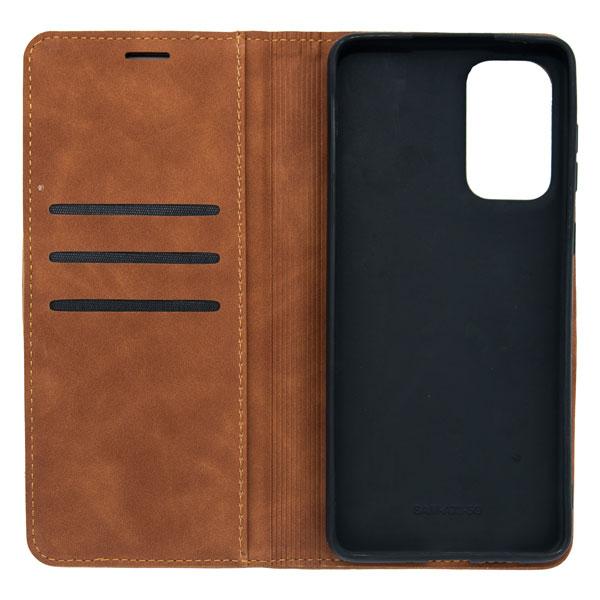 Futrola LEATHER RETRO FLIP za Samsung A73 tamno braon