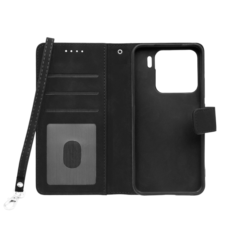 Futrola LEATHER LUX FLIP za Xiaomi 15 crna