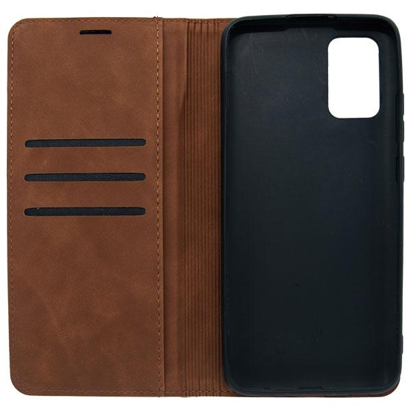 Futrola LEATHER RETRO FLIP za Samsung A02S tamno braon