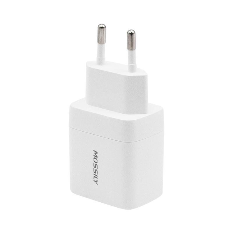 Punjac MOSSILY JT-G20U + USB Type-C 20W PD + QC 3.0 2 u 1 beli