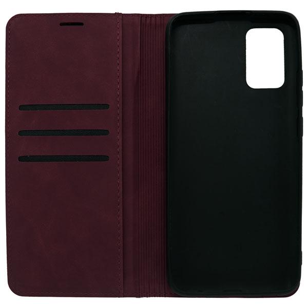 Futrola LEATHER RETRO FLIP za Samsung A02S bordo