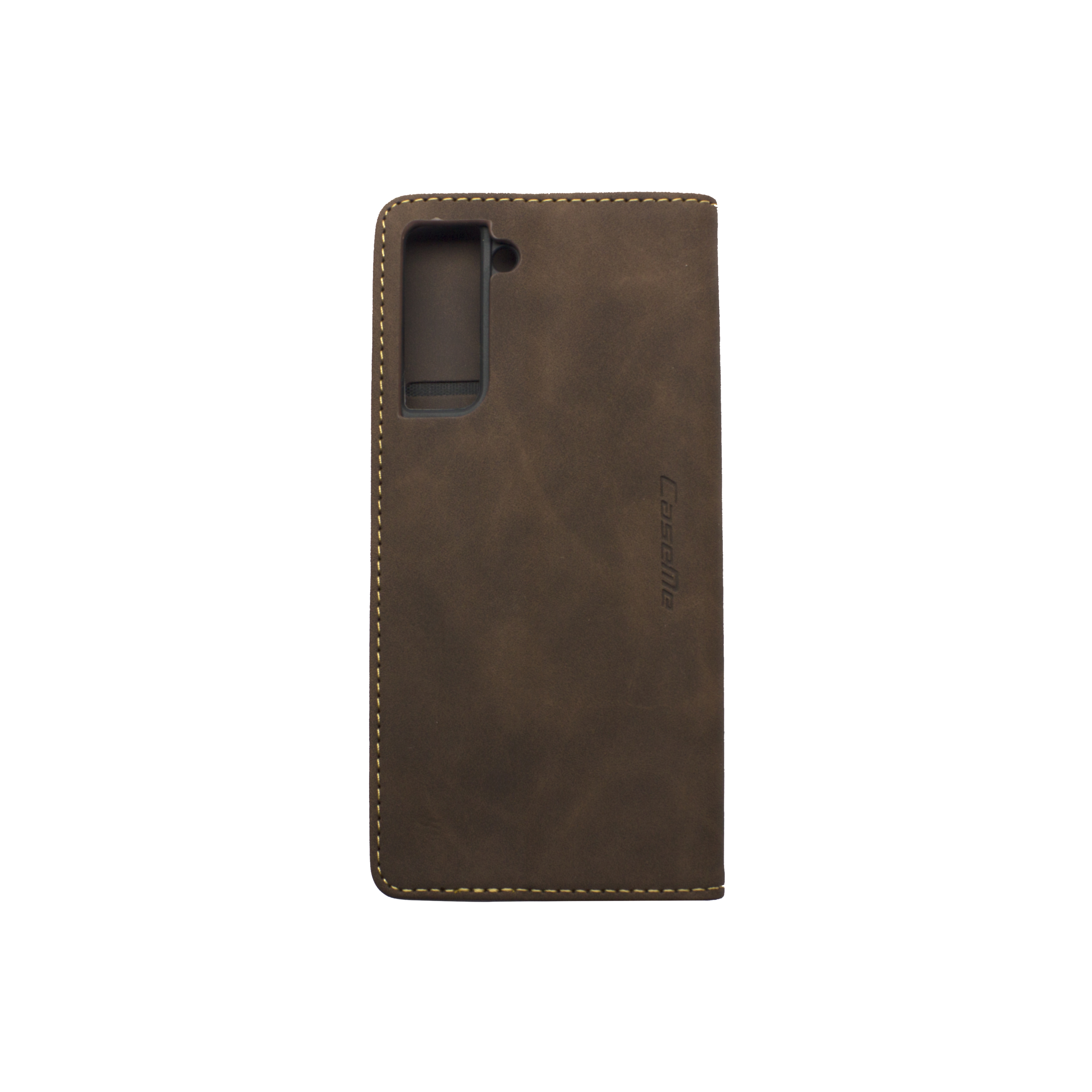 Futrola LEATHER RETRO FLIP za Samsung S21 FE/G990B tamno braon