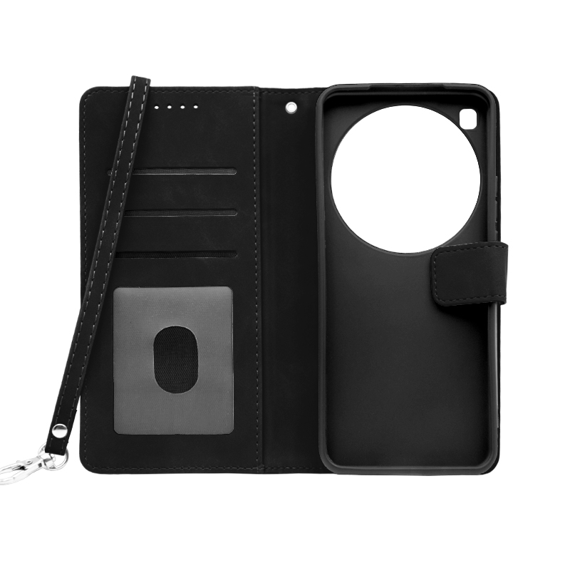 Futrola LEATHER LUX FLIP za Xiaomi 15 Ultra crna
