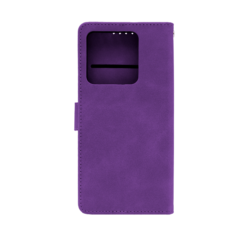 Futrola LEATHER LUX FLIP za Xiaomi Redmi 14T ljubicasta