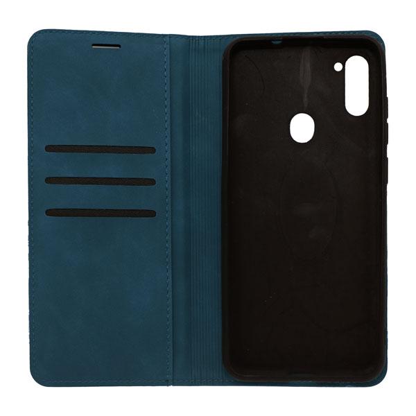 Futrola LEATHER RETRO FLIP za Samsung A11 plava