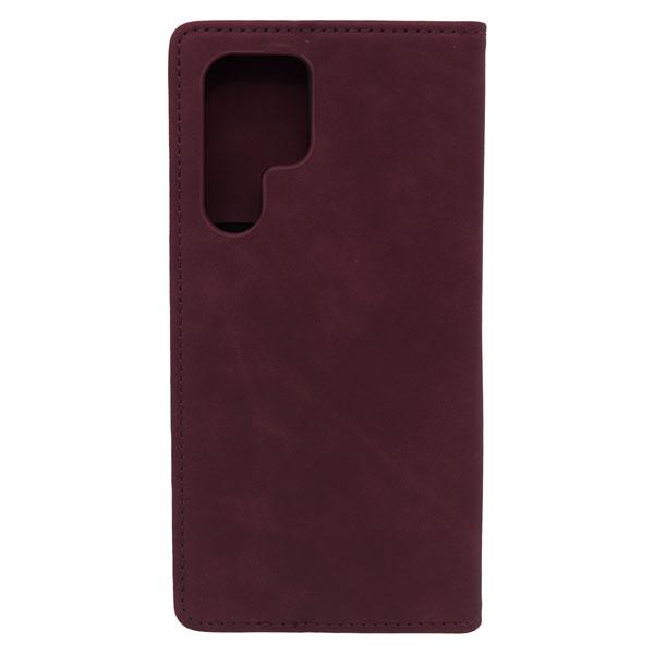 Futrola LEATHER RETRO FLIP za Samsung S22 Ultra bordo