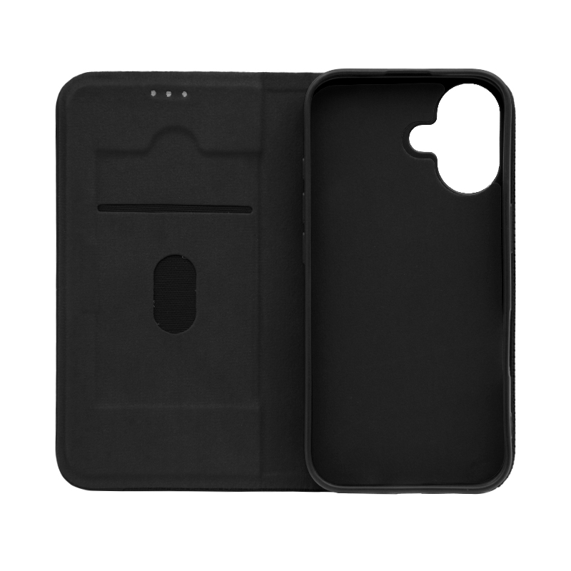 Futrola LUX MESH FLIP za Iphone 16 crna