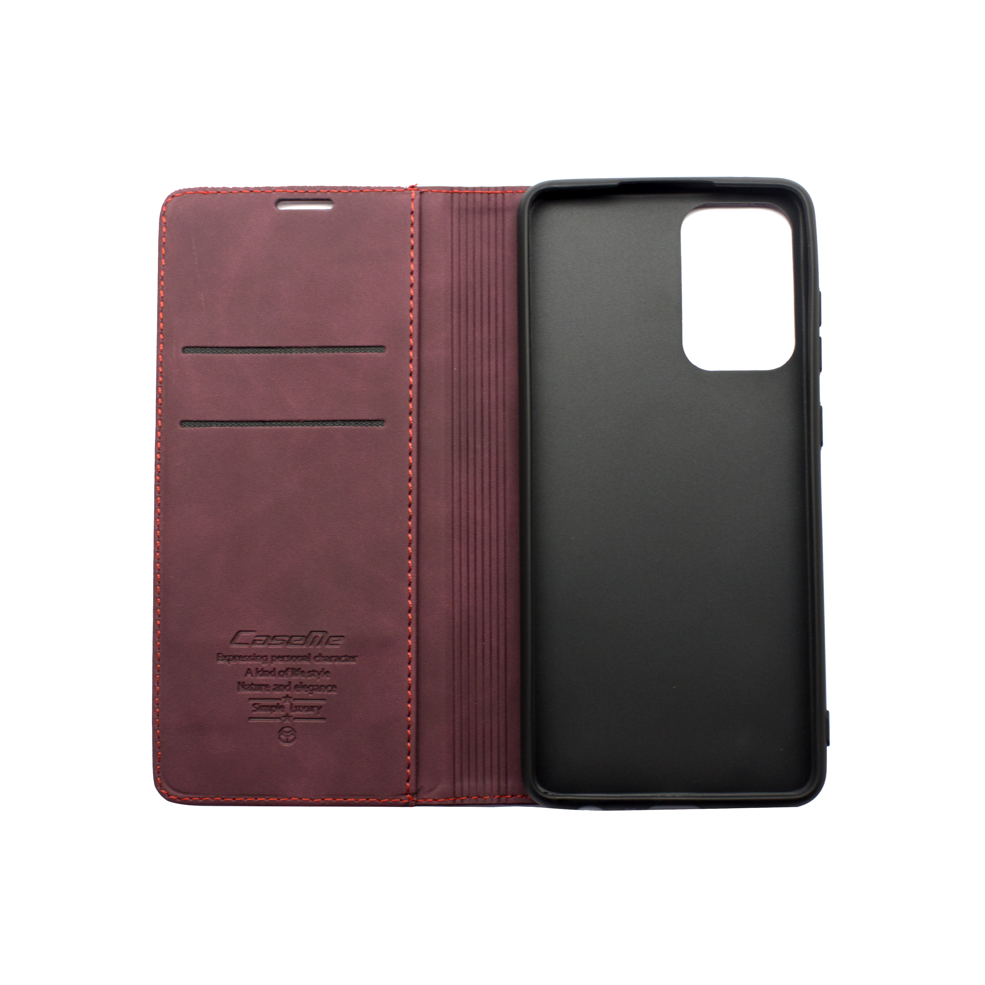 Futrola LEATHER RETRO FLIP za Samsung A72/A725F bordo