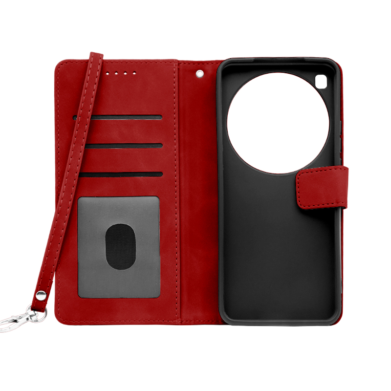 Futrola LEATHER LUX FLIP za Xiaomi 15 Ultra crvena