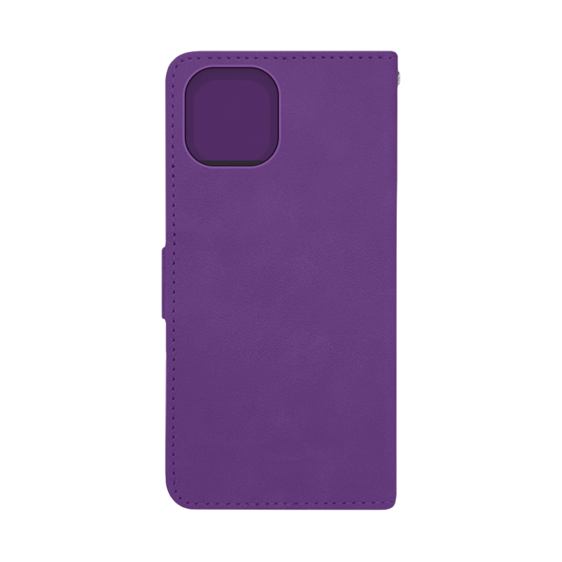 Futrola LEATHER LUX FLIP za Iphone 15 ljubicasta