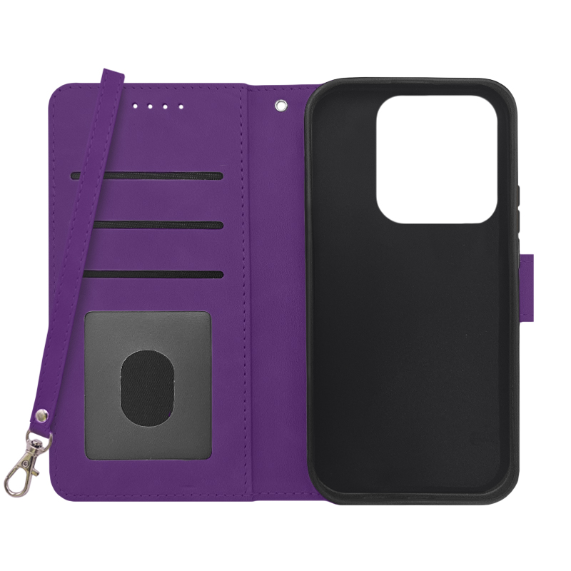 Futrola LEATHER LUX FLIP za Xiaomi 14 ljubicasta