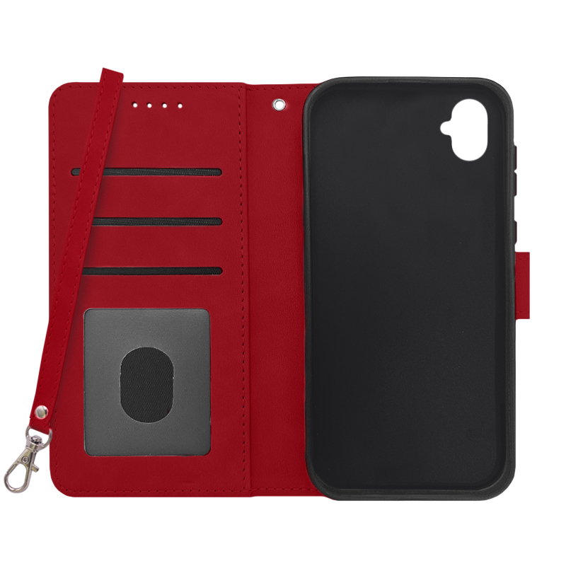 Futrola LEATHER LUX FLIP za Samsung A05 crvena