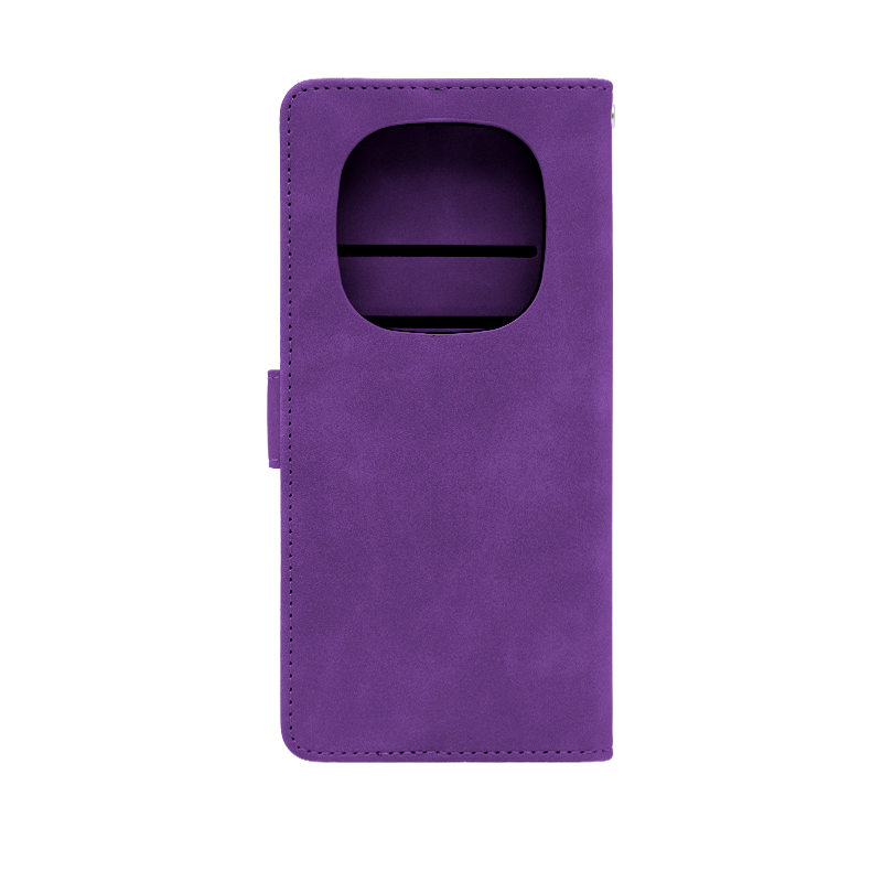 Futrola LEATHER LUX FLIP za Xiaomi Redmi Note 14 Pro Plus 5G ljubicasta