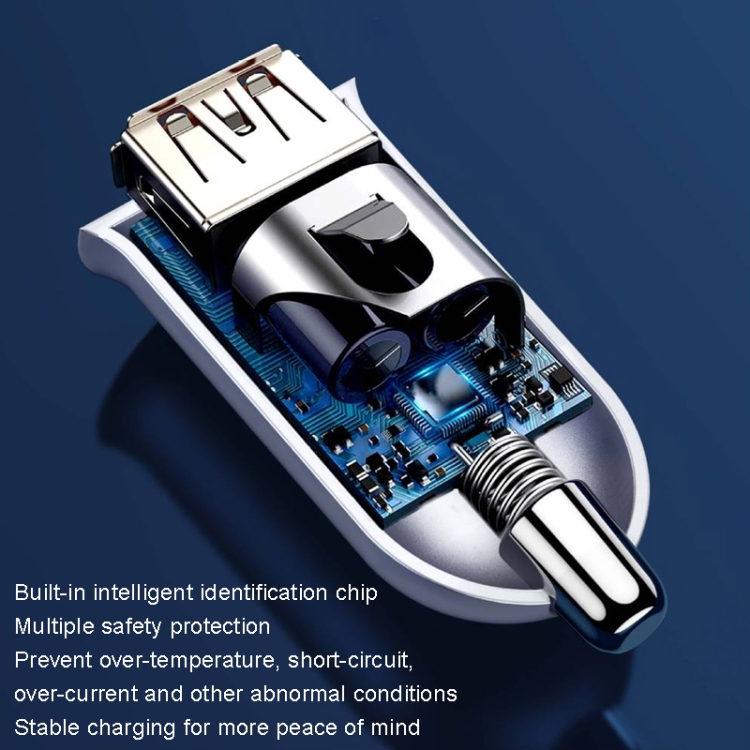 Auto punjač YESIDO Y53 97W sa 5 izlaza za brzo punjenje 