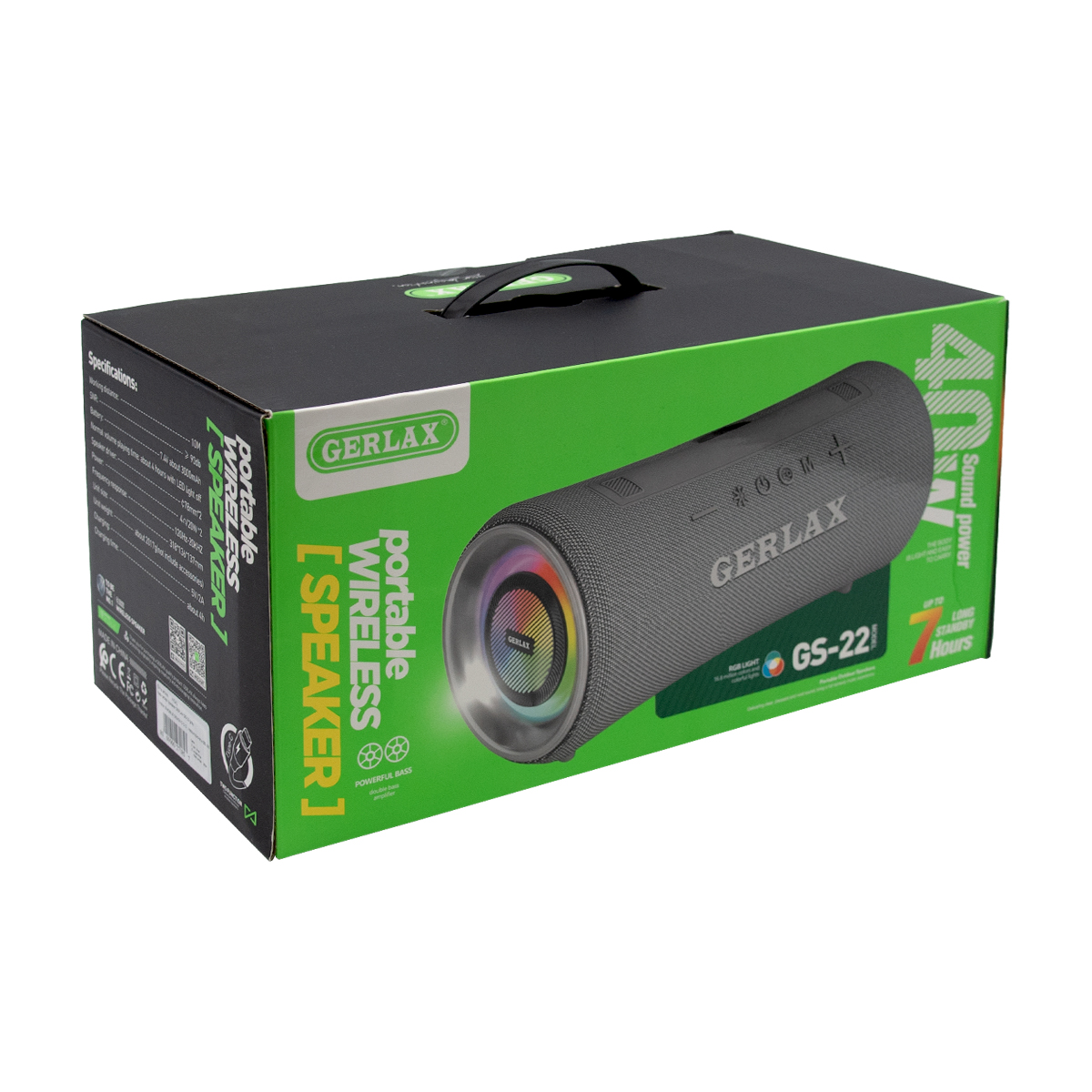 Bežični zvučnik GERLAX GS-22 sivi