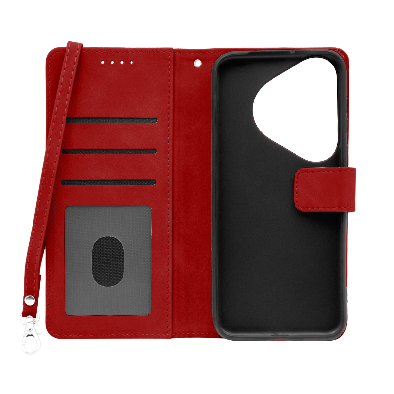 Futrola LEATHER LUX FLIP za Huawei Pura 70 Pro crvena