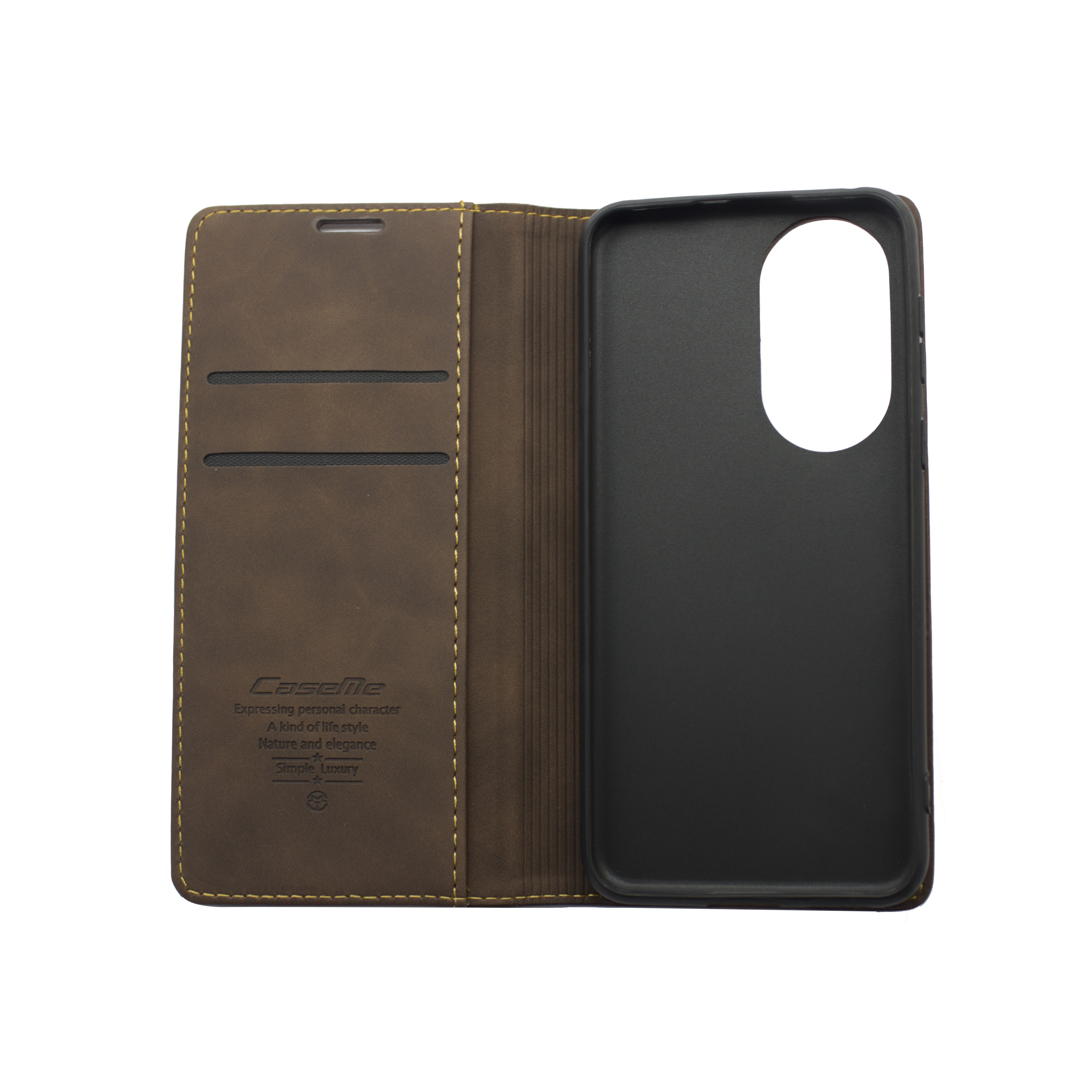 Futrola LEATHER RETRO FLIP za Huawei P50 tamno braon