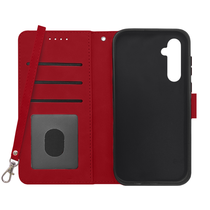 Futrola LEATHER LUX FLIP za Samsung A55 crvena