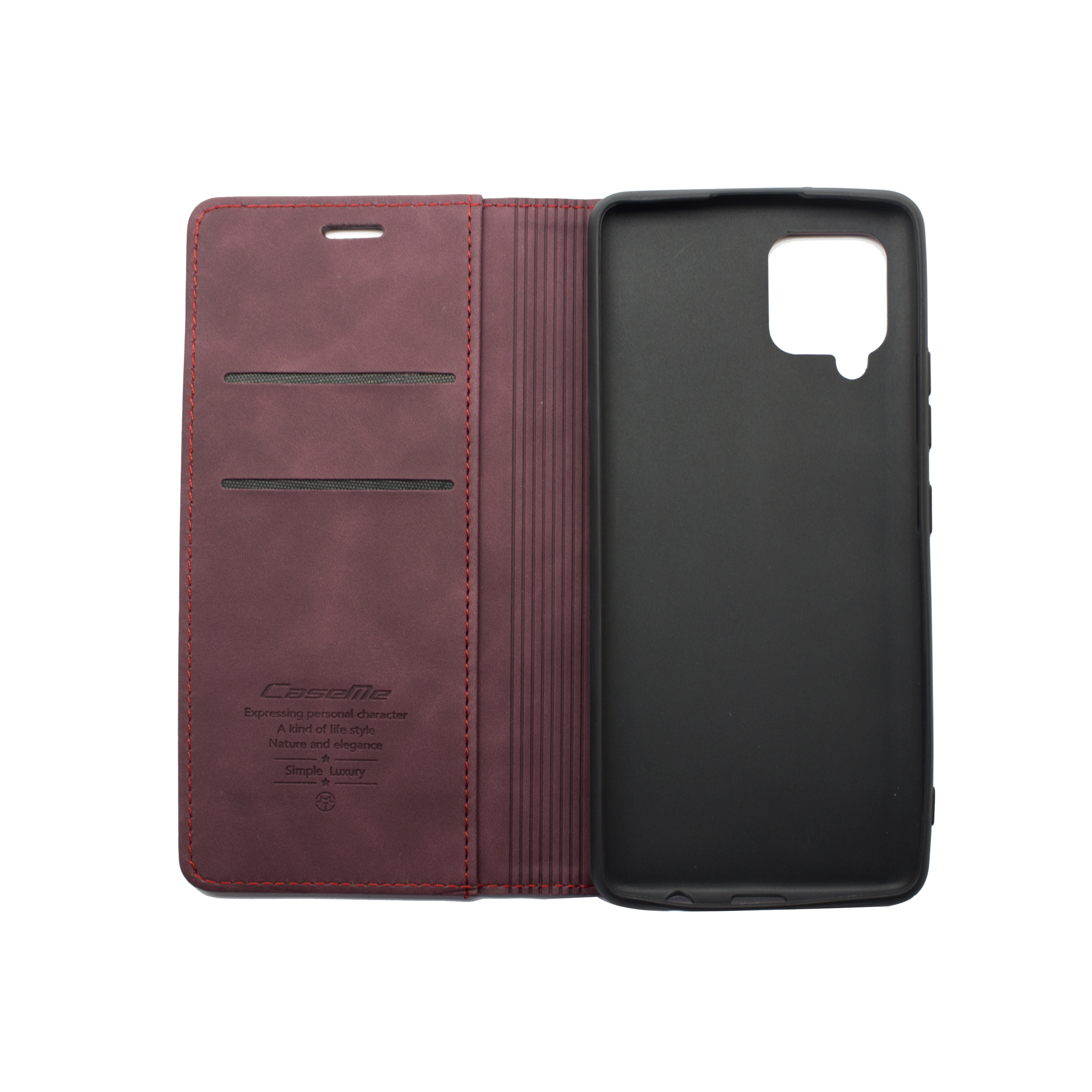 Futrola LEATHER RETRO FLIP za Samsung A42/A426F bordo
